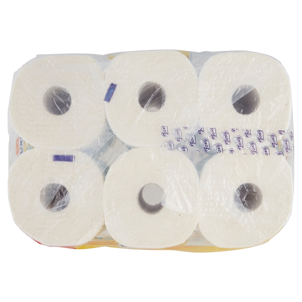 Foxy Mega Asciugatutto 2 veli decorato 6 maxi rotoli